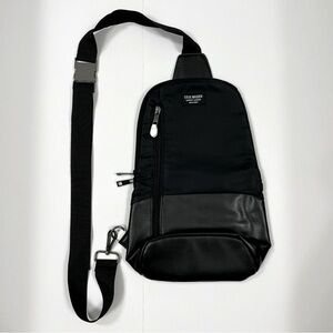 Steve Madden Barnett Avenue New York Black Sling Backpack